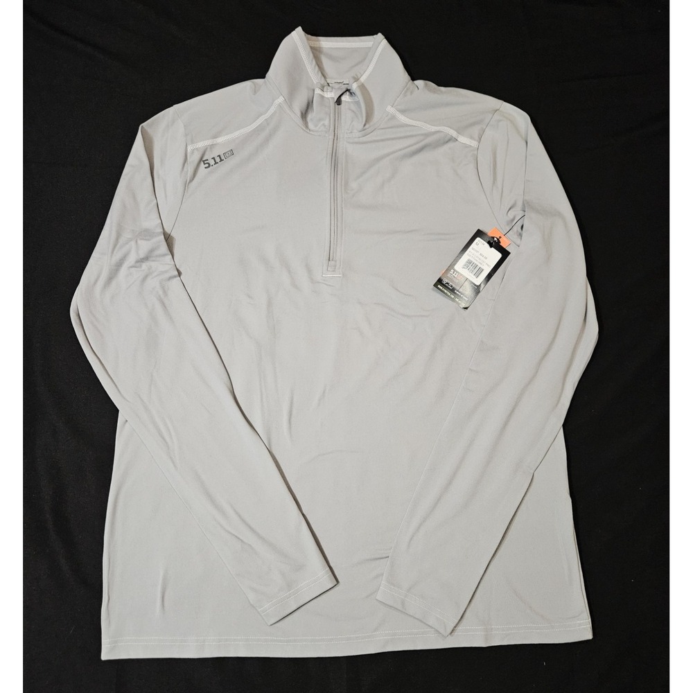 5.11 Men's PT-R Catalyst Pro Quarter Zip Pullover Size Medium Gray